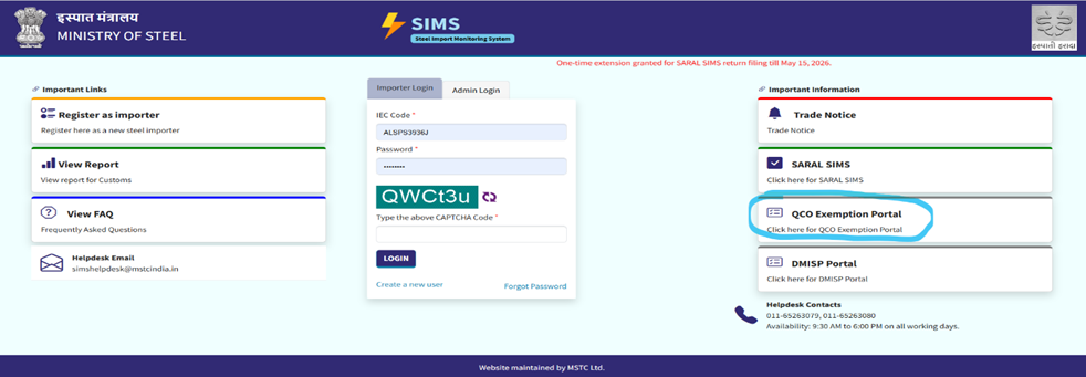 Quality Control Orders (QCOs) to Micro Enterprises 